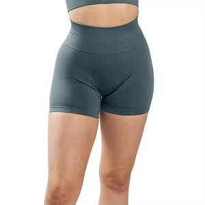 shorts for women Quick Dry High Waist Gym Shorts Custom Womens Workout Shorts with <b>Stretch</b> Fit Pockets & Breathable Performance - Product Image 1