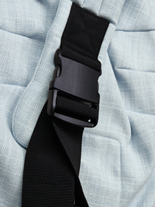 Porte-bébé en coton et lin respirant, léger, à porter en bandoulière, avec logo personnalisé - Product Image 6