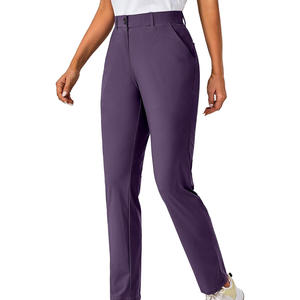 Pantalons de golf personnalisés OEM pour femmes, étiquettes de broderie imprimées en tissu coupe ajustée, tailles de couleur pour équipes, clubs ou individus - Product Image 3