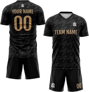 Ensemble d'uniformes de football respirants de haute qualité personnalisé bleu rose jaune vert couleur kits de vêtements de football d'équipe pour hommes - Product Image 5