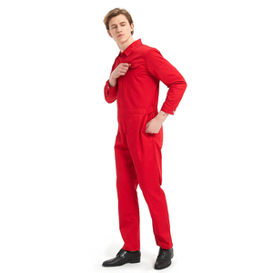 Bande haute visibilité combinaison jetable vêtements de travail en coton à manches longues combinaison d'ingénieur de sécurité réfléchissante uniforme BoilerSuit - Product Image 3
