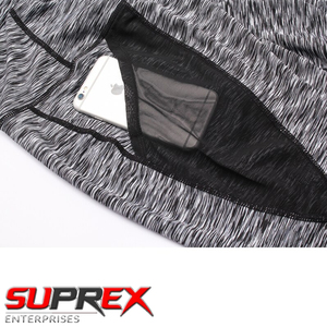 High Waist Simple Print Yoga <b>Leggings</b> <b>with</b> Phone <b>Pocket</b> Stretchy Breathable Fabric Tummy Control Shapewear for Gym & Running - Product Image 3