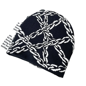 หมวกถักขนสัตว์ยูนิเซ็กซ์แฟชั่นใหม่อเนกประสงค์อบอุ่นสำหรับฤดูใบไม้ร่วงและฤดูหนาวป้องกันจากความหนาว - Product Image 1