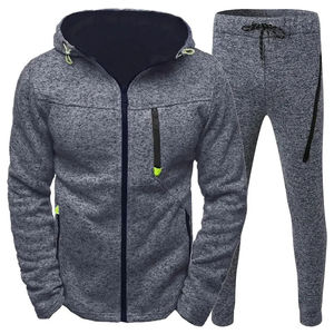 Dernière conception personnalisée en polaire brossée Compression Fit Zipper Survêtement Street wear pour l'hiver décontracté fabriqué en gros - Product Image 2