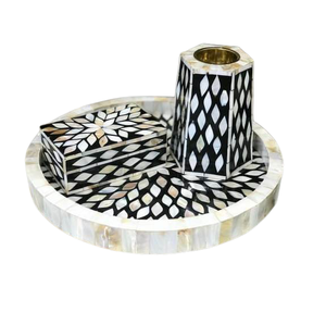 Artisanat de haute qualité de l'Inde Unique nacre incrustation brûleur d'encens vadrouille coquille Mubkhara pour arabe Bakhoor nouveauté - Product Image 5