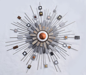 Nuevo Reloj de pared colgante de diseño personalizado, artículos decorativos para el hogar, arte de pared de Metal de hierro, Fabricante Mayorista y exportador de la India - Product Image 2