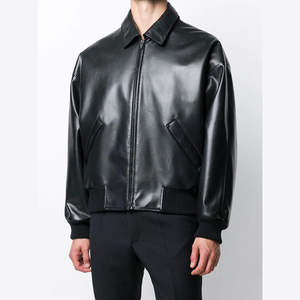 Chaqueta de Cuero para Hombre, Estilo Casual Urbano - Product Image 4