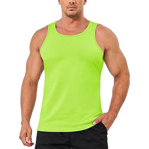 Débardeur décontracté pour hommes Chemise sans manches en coton Débardeur léger T-shirt de sport pour hommes - Product Image 4