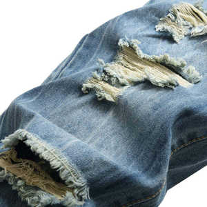 Pantalones Vaqueros Casuales Ajustados de Mezclilla Elástica de Alta Calidad, Pantalones Rectos para Hombre, Invierno, Dulces, Sólidos, Transpirables, Ropa de Calle - Product Image 3