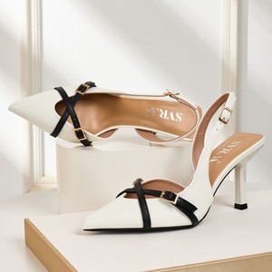 Zapatos de Tacón Alto para Mujer, Primavera-Verano 2026, Color Sólido, Punta Puntiaguda, Plataforma con Botones Traseros - Product Image 4