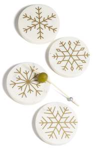 Ensemble de dessous-de-verre en marbre blanc irrégulier, fait main, écologique, gravé, design sculpté, résistant à la chaleur et à l'eau, pour la maison - Product Image 5