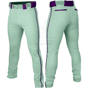 Pantalons de baseball pour adultes de haute qualité personnalisés, respirants, séchage rapide, 100% polyester, service OEM - Product Image 1