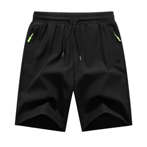 Pantalones cortos cómodos de malla para hombre al por mayor, pantalones cortos de secado rápido, diseño de punto sólido, tela peinada, servicio OEM - Product Image 1