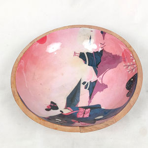 Tazón de Madera Rústico Hecho a Mano para Cocina, Vajilla de Comedor y Decoración Moderna del Hogar con Acabado Natural Suave - Product Image 1