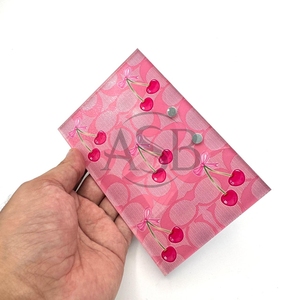 Carreaux de cils magnétiques en acrylique Cherry Bow pour extension de cils Pince à épiler Logo privé Carreau de cils personnalisé durable avec nœud - Product Image 1