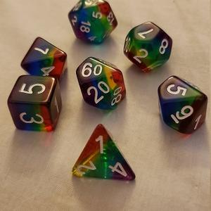 Juego de dados de borde afilado de resina brillante con forma poliédrica DND al por mayor de fábrica, artesanías naturales ecológicas de Fsinternational - Product Image 1