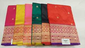 Saree en soie indienne tissé à la main de luxe Tenue ethnique parfaite pour les mariages, les festivals et les grandes célébrations - Product Image 6