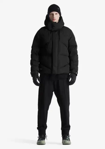 New Autumn Winter Stand Collar Hooded Men's Puffer <b>Jacket</b> Casual Warm Standard Thickness Zipper Closure Vintage Style <b>Canvas</b> - Product Image 4