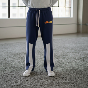 กางเกงวอร์มขาตรงทรงหลวมแบบสตรีทแวร์คุณภาพสูงสั่งทำพิเศษ พิมพ์โลโก้ด้วยเทคนิคสกรีน น้ำหนักเบา - Product Image 1