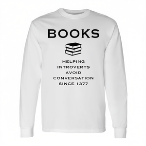 Camiseta de Manga Larga para Introspectivos con Frases para Evitar Conversaciones, Producto Promocional - Product Image 2