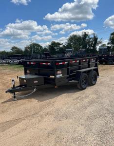 Livraison gratuite 6X12 10000 GWR Remorque à benne basculante Pompe 12V pour le travail et l'agriculture Compacte, solide et facile à remorquer - Product Image 1