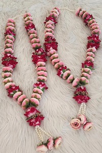 Flor de peonía Varmala Guirnalda DE BODA romántica Novia y novio Mala, Guirnaldas de Ceremonia de boda, India Pooja Mala. - Product Image 3