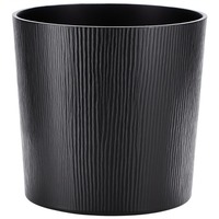Poubelle en laiton de qualité supérieure avec une finition noire riche conçue pour des intérieurs de vie élégants et une amélioration de style fonctionnel.