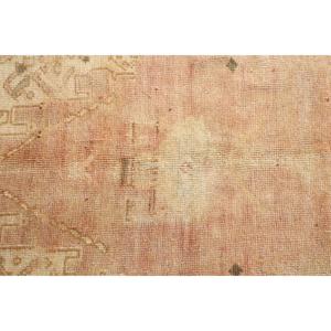 พรมตุรกีโบราณ ขนาด 4.2x8.5 ฟุต พรมขนสัตว์ลายดอกไม้สีแดง - Product Image 5