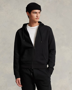 Premium black zip hoodie and jogger set for men featuring comfort style and versatile everyday by Marfa International - Product Image 1