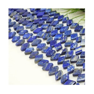 Lapislázuli natural Briolette suave, Lapislázuli Briolette, Cuentas de lapislázuli azul natural - Product Image 1