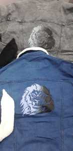 Chaqueta de mezclilla lavada Vintage azul oscuro para hombre, ropa de abrigo informal gótica de un solo pecho, bolsillos de utilidad funcional, decoración de botones - Product Image 2