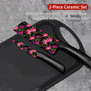 Cuchillos de Chef de Cerámica al por Mayor de Fábrica con Mango de Plástico de Alta Calidad para Deportes al Aire Libre, Envío Rápido, Hechos a Mano - Product Image 6