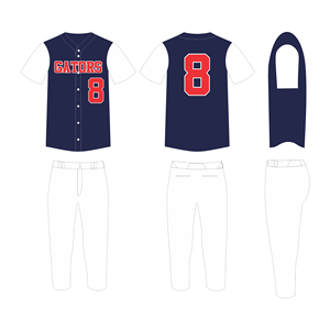 Uniformes de béisbol y softbol de sarga de aparejos sublimados personalizados OEM/ODM para equipos de adultos y jóvenes, ligas de clubes - Product Image 4