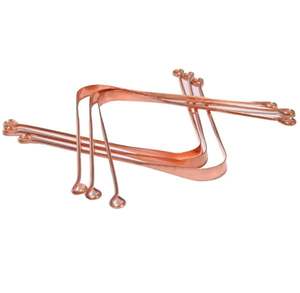 Meilleur vendeur utilisation commerciale grattoir à langue en cuivre de qualité chirurgicale nettoyage buccal réutilisable mauvaise odeur enlever les nettoyeurs de langue - Product Image 1