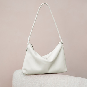 Bolso de Hombro Pequeño <span class=keywords><strong>ZAMO</strong></span> 2026, Cuero de Grano Suave, Forma de Almohada, Cierre de Cremallera - Product Image 1