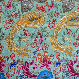 Wholesale Viscose Embroidery Fabric with Premium Sequin Work for Garments Dresses Sarees and Lehenga Manufacturing Bulk Supply - Product Image 5