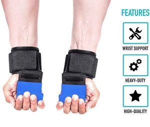 Custom Color & Design Powerlifting <b>Weight</b> Lifting Support Leather <b>Wrist</b> Hooks Straps Grip Strap for <b>Weight</b> Lifting Hook - Product Image 5