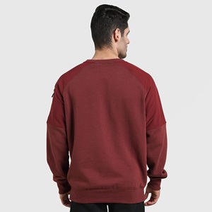 Sweat-shirt d'hiver unisexe 100% coton solide Vente en gros Épaule tombante Poids lourd Surdimensionné Streetwear Zipper Design - Product Image 3