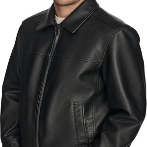 <b>Men's</b> Stylish Vintage High Quality Genuine Leather <b>Jacket</b> Best Popular Winter Design with <b>Long</b> Sleeves OEM Service - Product Image 3