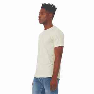 Camisetas de algodón 100% para hombre, cuello redondo básico, cuello redondo liso, ajuste regular clásico para aspecto básico de armario, venta al por mayor - Product Image 5