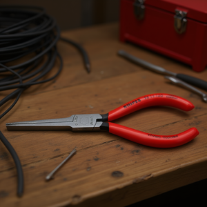 คีมโทรศัพท์ยี่ห้อ Knipex สีดำ ด้ามจับเคลือบอะทราเมนต์ หัวขัดเงา และเคลือบพลาสติก - Product Image 3
