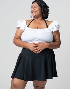 Minifalda lápiz floral de talla grande para mujer, venta al por mayor, informal, cintura Natural, ecológica, transpirable, cómoda, verano, OEM, ODM - Product Image 1