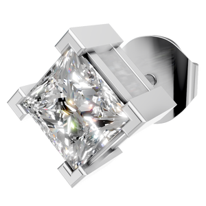 Pendientes de Oro de 14K Directo de Fábrica para Mujer, con Piedra de Moissanita Princesa de 1.56 Quilates, Claridad VVS, Joyería Nupcial, Regalo para Fiesta, Venta al por Mayor - Product Image 5