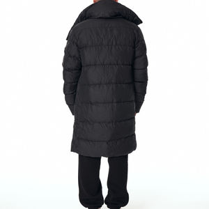 Veste matelassée imperméable à capuche pour homme, motif uni de haute qualité, col montant décontracté, hiver, fabrication frontale - Product Image 6