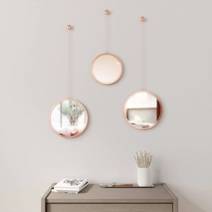 Miroir mural à cadre rond en métal pour la décoration de la maison moderne Accent parfait pour la décoration de la chambre, du salon et du bureau - Product Image 6