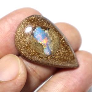 Alta calidad Natural Multi fuego Boulder ópalo cabujón forma de pera ópalo australiano BLANCO CRISTAL ágata piedra preciosa gota corte Suelto - Product Image 2