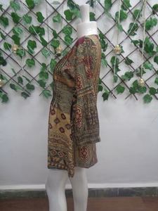 Nueva túnica floral étnica india Kurti para damas vestido asimétrico a granel en todo el mundo para niñas - Product Image 2