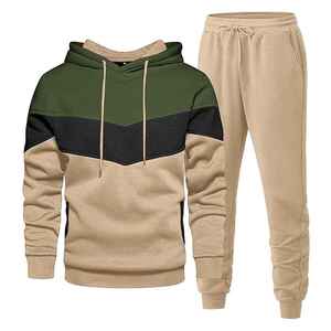 Men's Plus Size Solid Tracksuit with Modern Design Winter <b>Jacket</b> and Pants Combo 100% Cotton for Training <b>Workout</b> & Daily Wear - Product Image 1