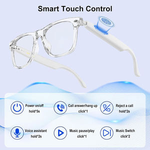 Gafas Inteligentes con Bluetooth, Marco Blanco Mejorado, Anti-luz Azul, con Traducción Chat GPT y Reproducción de Música, Llamadas con Manos Libres - Product Image 6