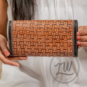 LW Women's Genuine Cowhide Leather Clutch <b>Wallet</b> Trending Fur Wristlet Purse Fashionable Money Clips - Product Image 2
